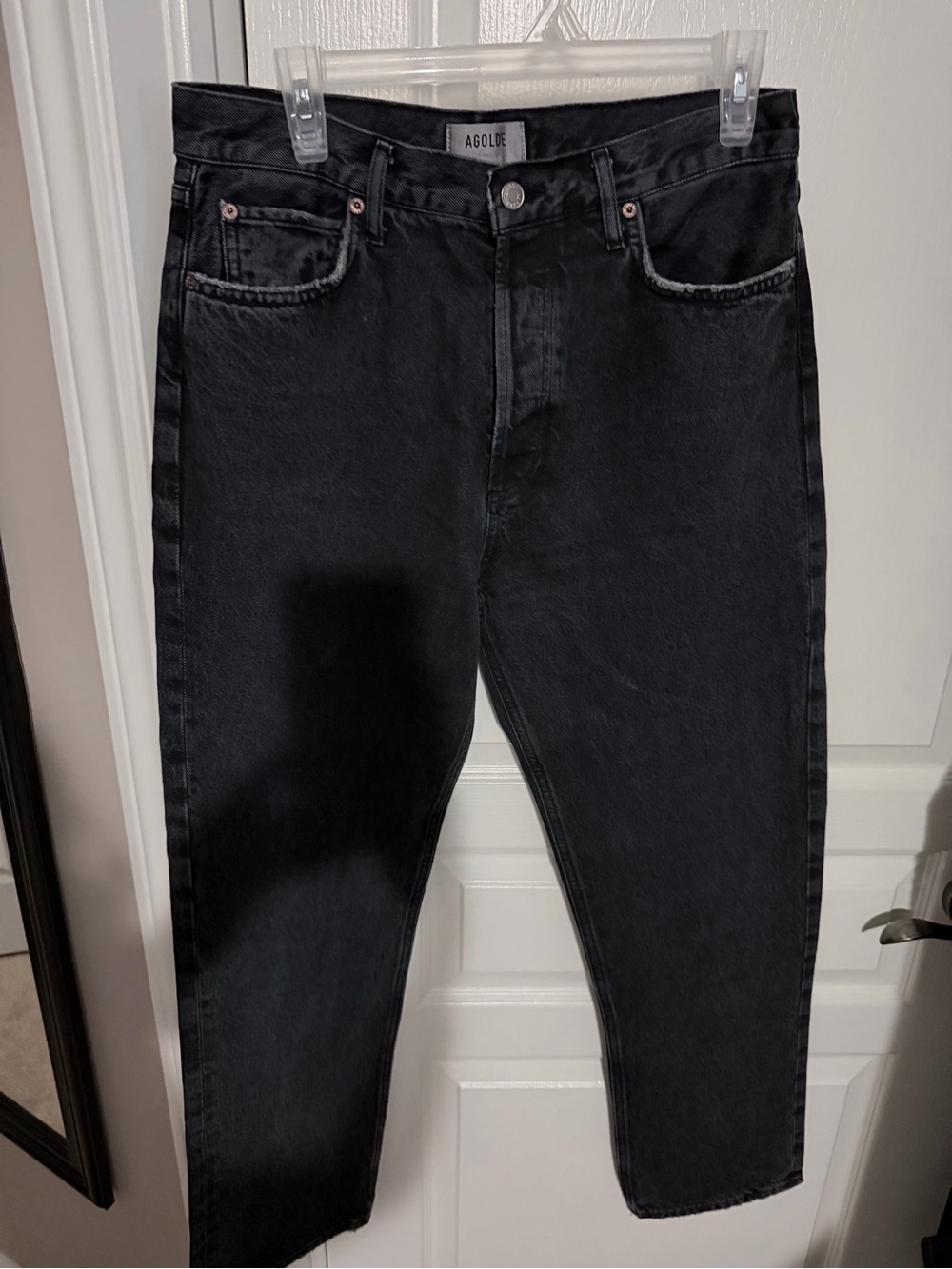 AGOLDE 90’s Pinch Waist Women's Black Straight Leg Jeans